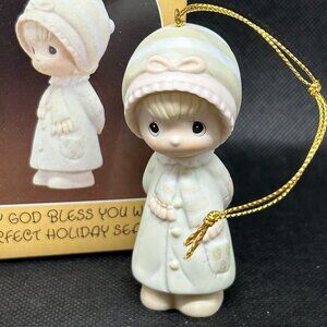 Precious Moments "May God Bless You With A Perfect Holiday Season"" Ornament
